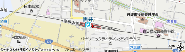 黒井駅周辺の地図