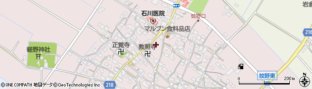 滋賀県愛知郡愛荘町蚊野1559周辺の地図