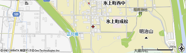 兵庫県丹波市氷上町西中477周辺の地図
