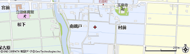 愛知県愛西市石田町周辺の地図