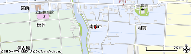 愛知県愛西市石田町（南鵜戸）周辺の地図