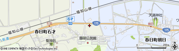 兵庫県丹波市春日町石才698周辺の地図