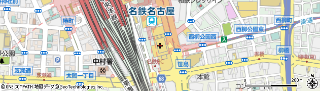 株式会社名鉄百貨店　本館レストラン・カフェおらが蕎麦周辺の地図
