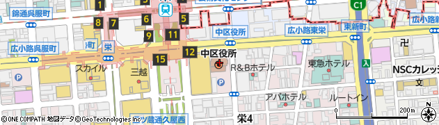 愛知県名古屋市中区栄4丁目1-8周辺の地図