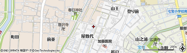 愛知県あま市七宝町川部屋敷代44周辺の地図