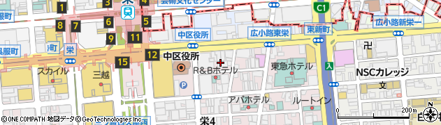 快活CLUB 栄広小路店周辺の地図