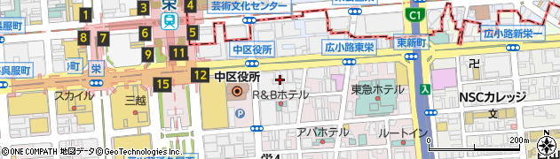 愛知県名古屋市中区栄4丁目2周辺の地図
