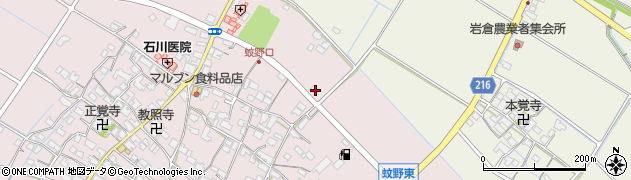 滋賀県愛知郡愛荘町蚊野412周辺の地図