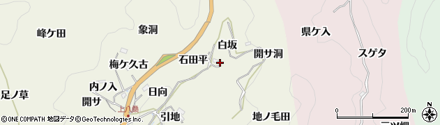 愛知県豊田市新盛町石田平周辺の地図