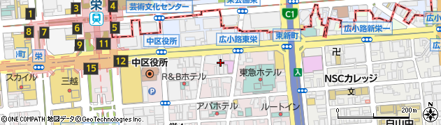 愛知県名古屋市中区栄4丁目5周辺の地図