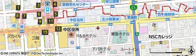 ベローチェ栄四丁目広小路通店周辺の地図
