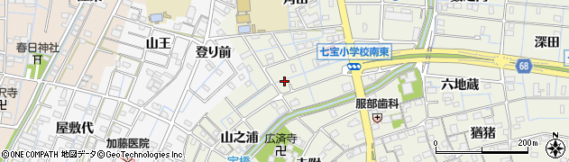 愛知県あま市七宝町桂（築込）周辺の地図