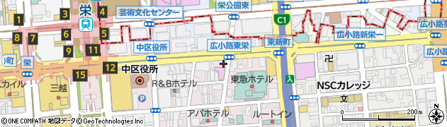 愛知県名古屋市中区栄4丁目5-8周辺の地図