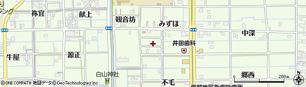 愛知県津島市莪原町みずほ78周辺の地図