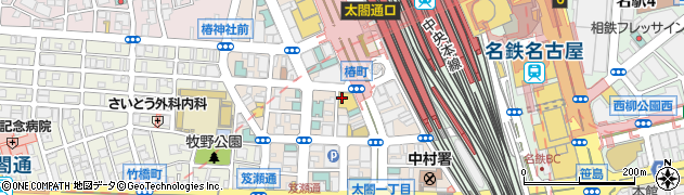 日産レンタカー名古屋新幹線駅前店周辺の地図