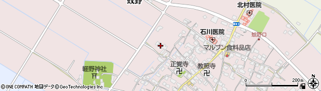滋賀県愛知郡愛荘町蚊野2074周辺の地図