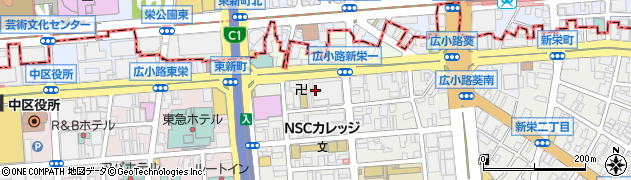 愛知県名古屋市中区新栄1丁目2周辺の地図