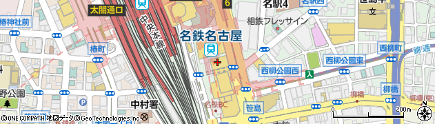 近鉄名古屋駅周辺の地図