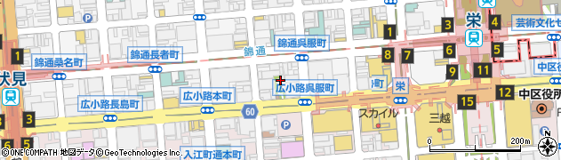 愛知県名古屋市中区錦3丁目22周辺の地図