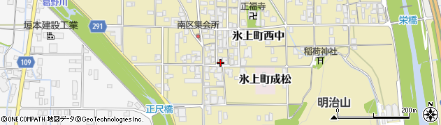 兵庫県丹波市氷上町西中299周辺の地図