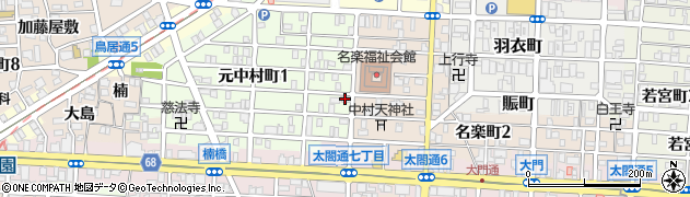 元中村診療所周辺の地図