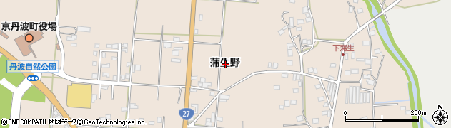 京都府船井郡京丹波町蒲生蒲生野周辺の地図