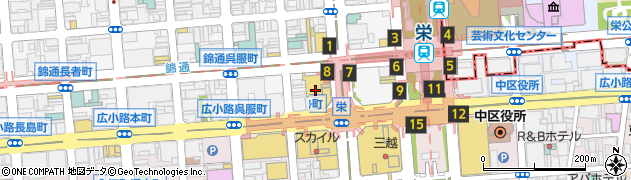 愛知県名古屋市中区錦3丁目24周辺の地図
