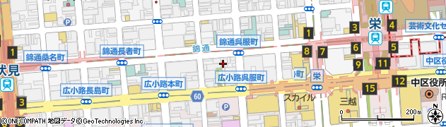 愛知県名古屋市中区錦3丁目22-6周辺の地図