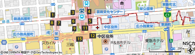 三菱ＵＦＪ信託銀行名古屋支店 ＡＴＭ周辺の地図