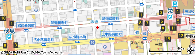 愛知県名古屋市中区錦3丁目22-34周辺の地図