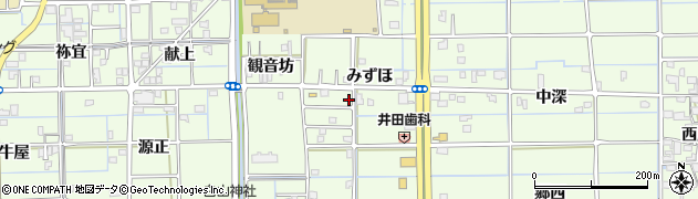 愛知県津島市莪原町みずほ63周辺の地図