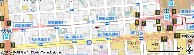 愛知県名古屋市中区錦3丁目22-3周辺の地図