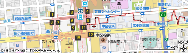 名古屋高速道路事業株式会社　本社周辺の地図