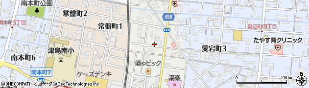 愛知県津島市西愛宕町周辺の地図