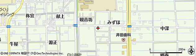 愛知県津島市莪原町みずほ53周辺の地図