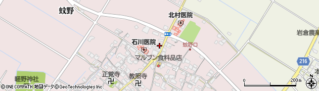 滋賀県愛知郡愛荘町蚊野1874周辺の地図