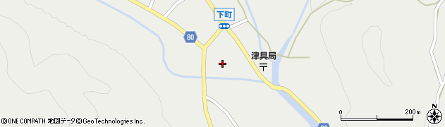 愛知県設楽町（北設楽郡）津具（町尻）周辺の地図