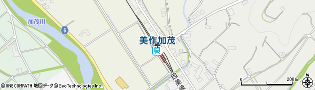 ＪＲ西日本　美作加茂駅周辺の地図