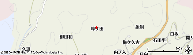 愛知県豊田市新盛町峰ケ田周辺の地図