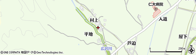 愛知県豊田市猿投町村上39周辺の地図