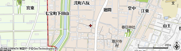 愛知県あま市七宝町下田弐町六反50周辺の地図