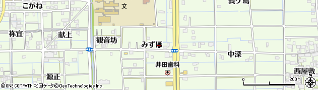 愛知県津島市莪原町みずほ40周辺の地図