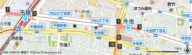 ホテルルートイン名古屋今池駅前周辺の地図