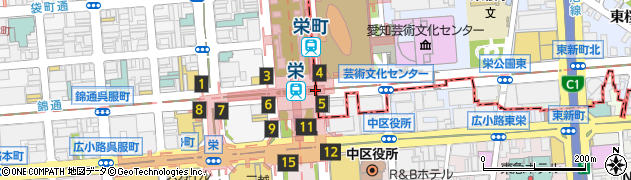 錦通久屋周辺の地図