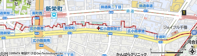 愛知県名古屋市中区葵周辺の地図