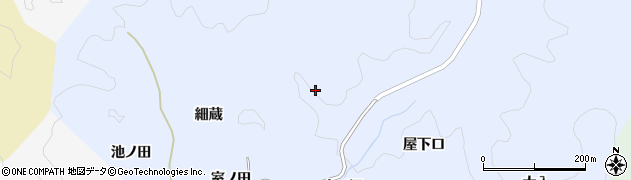 愛知県豊田市実栗町中ノ切周辺の地図