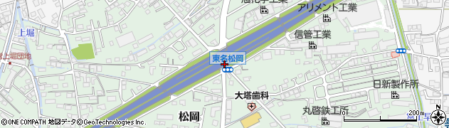 東名松岡周辺の地図