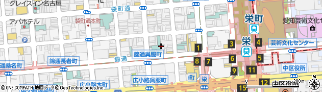 愛知県名古屋市中区錦3丁目18周辺の地図