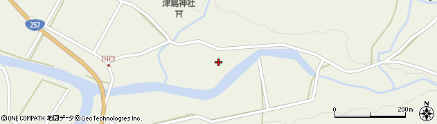 愛知県設楽町（北設楽郡）西納庫（川上り）周辺の地図