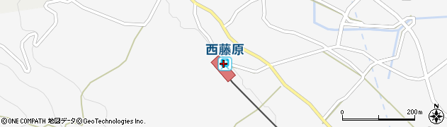 西藤原簡易郵便局周辺の地図